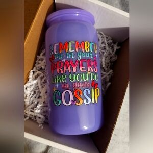 Inspirational Glass Can Cup